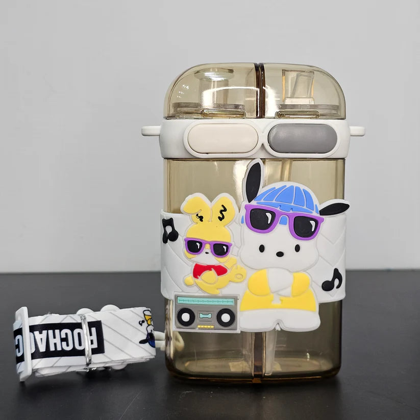 2-in-1 Kids Water Bottle 600ml – Straw & Sipper | Golu Baby