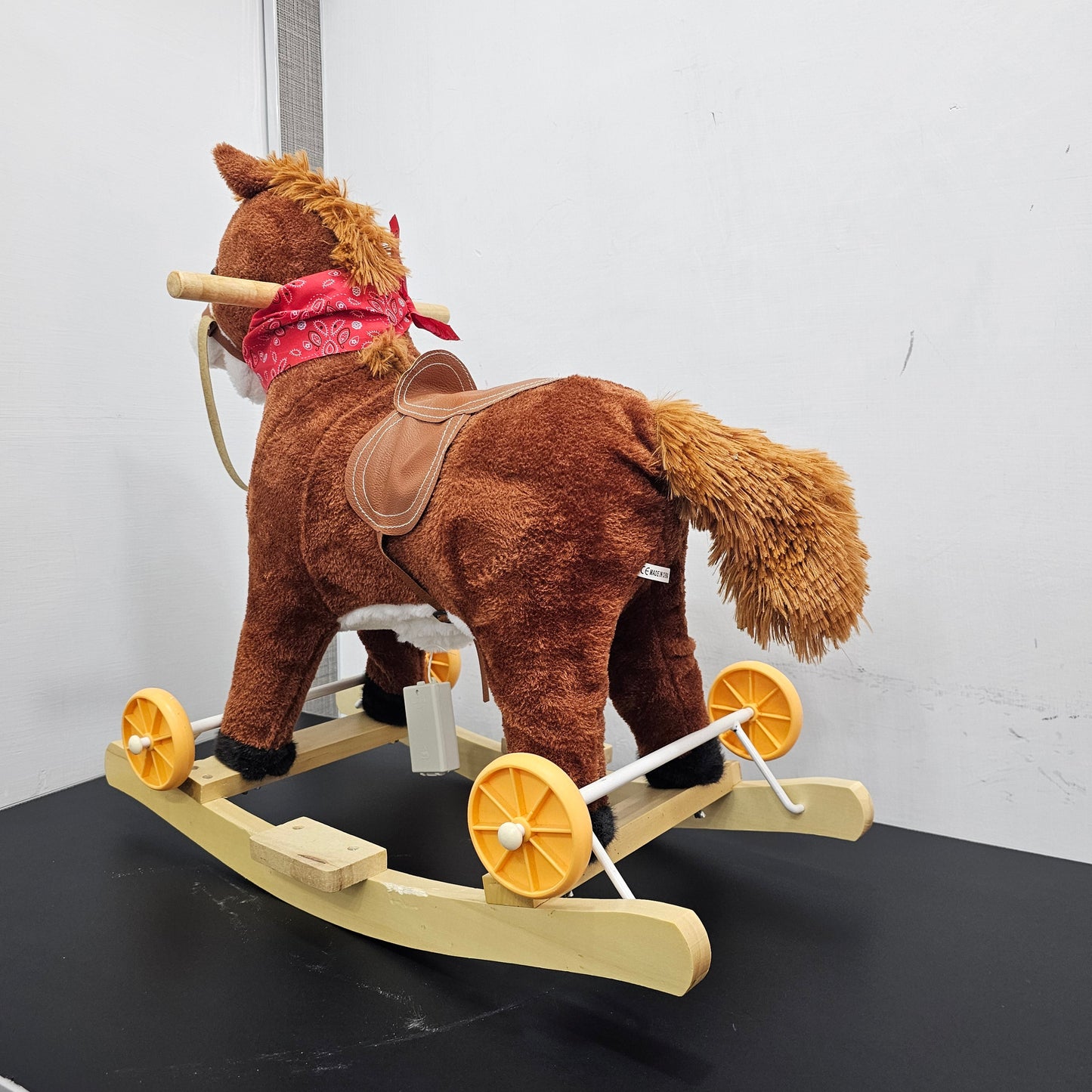 2-in-1 Stuff Rocking & Riding Horse with Music, Lights, Face & Tail Movement | Golu Baby