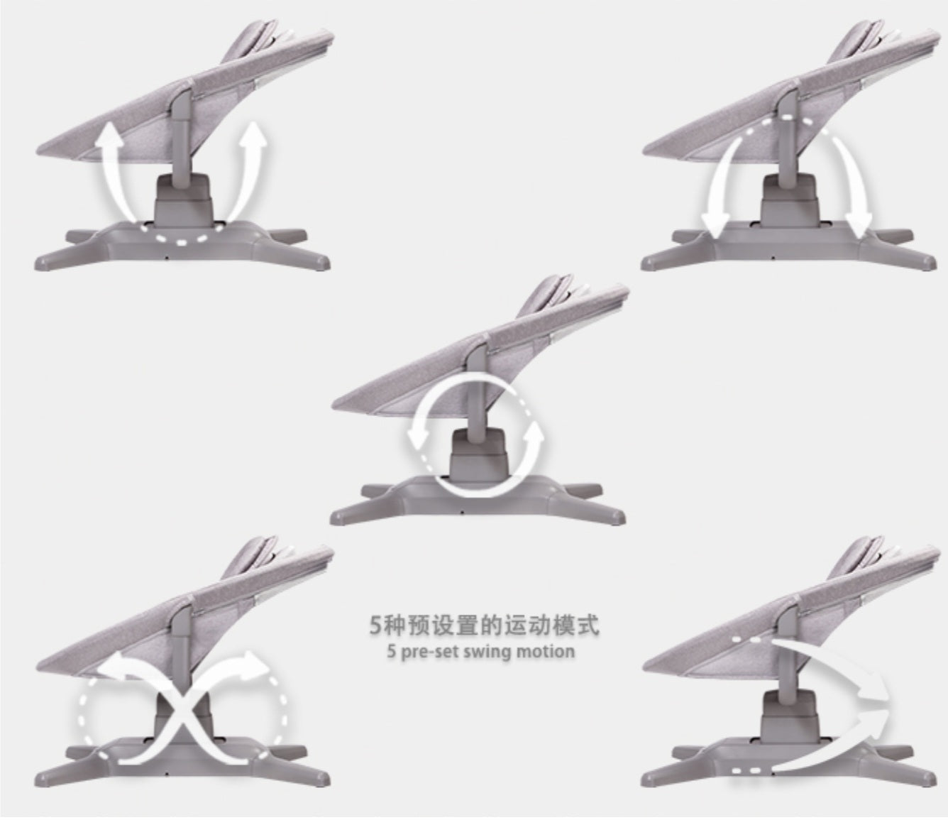 X Multi-Motion Baby Cradle – Smart Comfort for Your Baby | Golu Baby