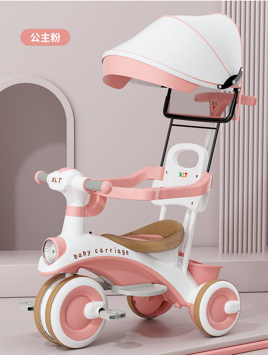 Children Tricycle with Umbrella & Parent Handle – Multifunction Kids Trike | Golu Baby