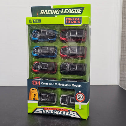 Metal Super Racing Cars – Pack of 10 Die-Cast Vehicles | Collectible Toy Cars for Kids | Golu Baby