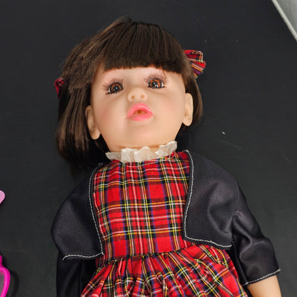 55cm Baby Silicone Doll – Lifelike Real Baby with Accessories | Golu Baby