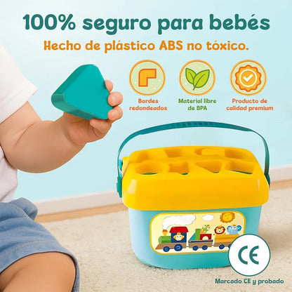 Baby’s First Blocks – 16-Piece Educational Building Set | Golu Baby