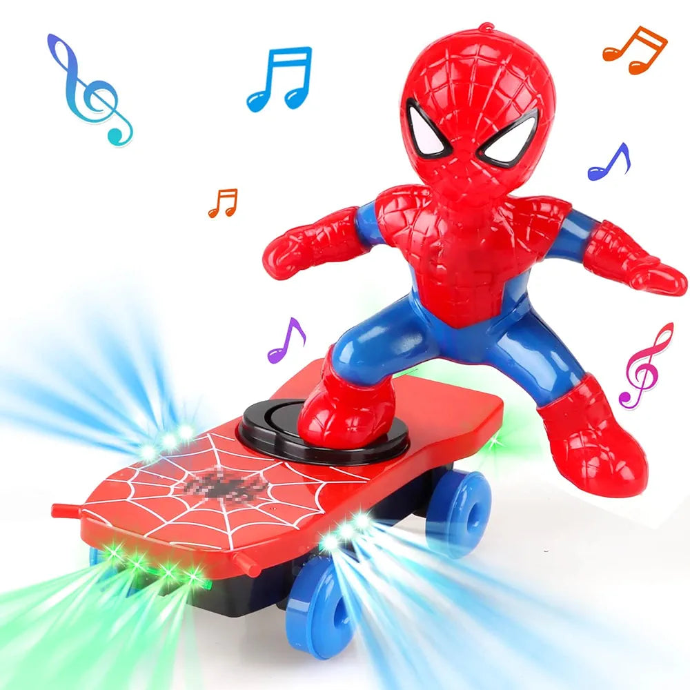 R.C. Spider-Man Scooter | Music, Lighting & 360° Rotation - Golu Baby