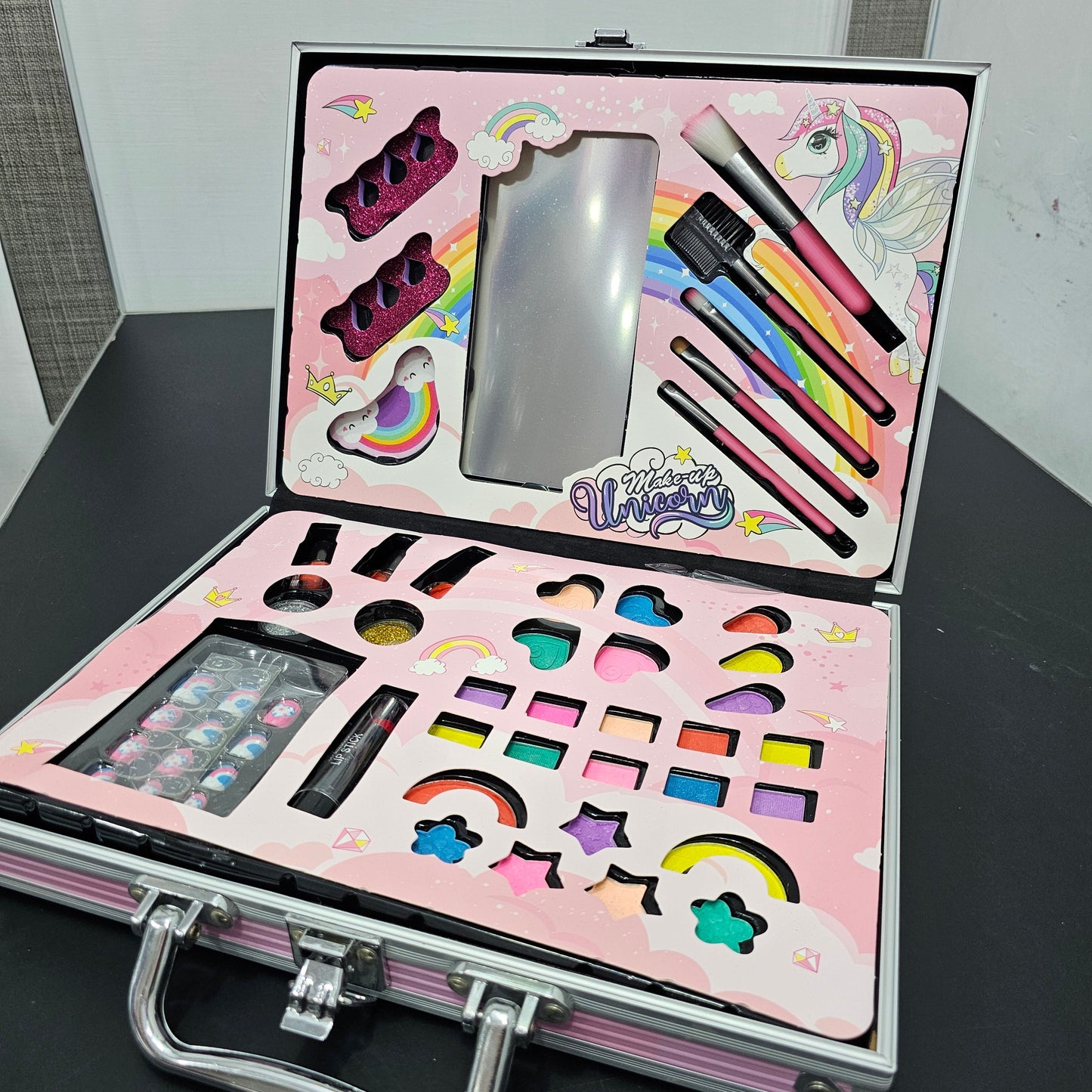 Unicorn Makeup Suitcase – Magical Beauty Set for Kids | Golu Baby