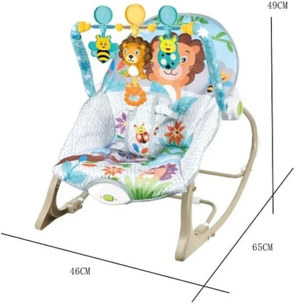Baby Rocker – Infant to Toddler with Fold-Out Kickstand (0M+, 40 lbs / 18 kg) |Golu Baby