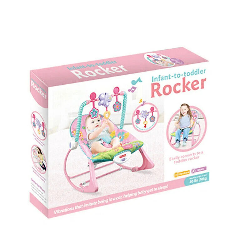 Baby Rocker – Infant to Toddler with Fold-Out Kickstand (0M+, 40 lbs / 18 kg) | Golu Baby