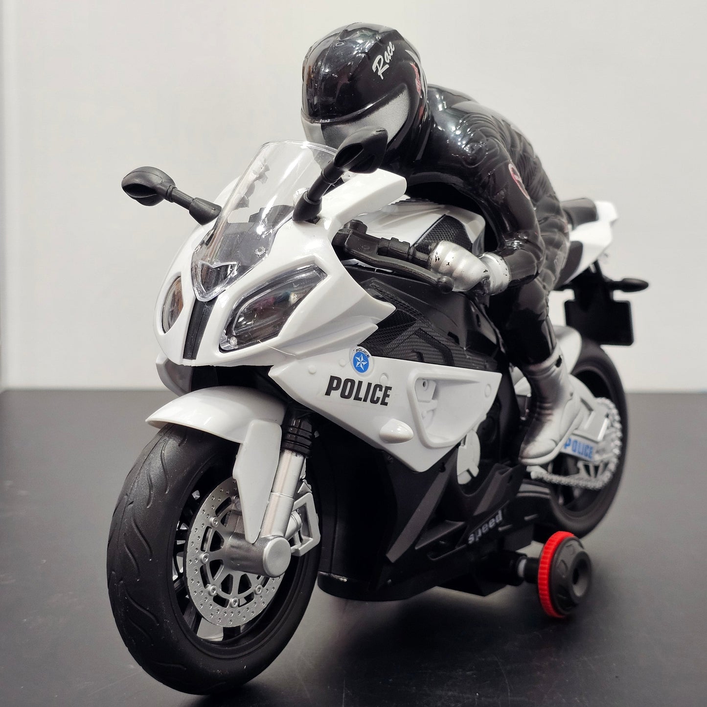 Police Moto Top Model 1:20 – Remote Control Motorcycle with 360° Spin, Lights & Sound | Golu Baby