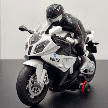 Police Moto Top Model 1:20 – Remote Control Motorcycle with 360° Spin, Lights & Sound | Golu Baby