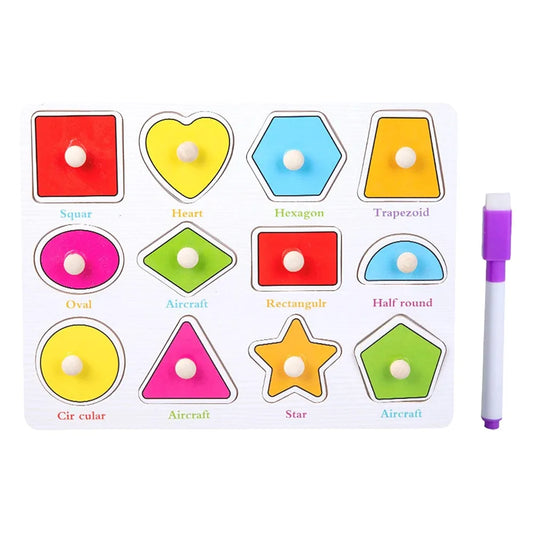 Wooden Nib with Writing Board – Reusable Educational Writing Toy | Golu Baby