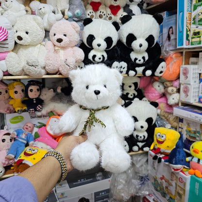 Leaf Bear – Off White Colour – 30cm Plush Toy | Golu Baby