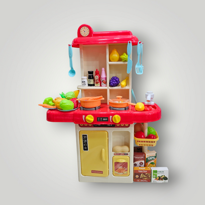 Stream Effect Kitchen Set – 65cm Height | 46 Accessories - Golu Baby