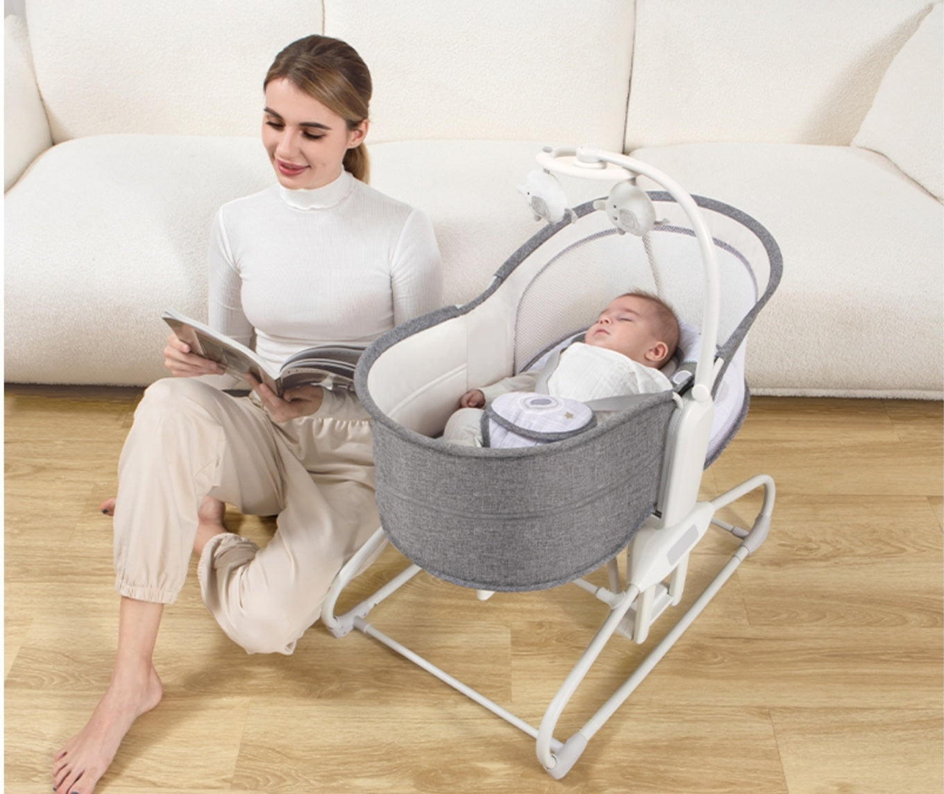 Mastela 4-in-1 Deluxe Multi-Functional Bassinet Swing | Golu Baby