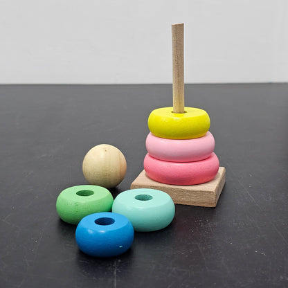 Rainbow Tower Stacking Toy – Colorful Educational Fun | Golu Baby