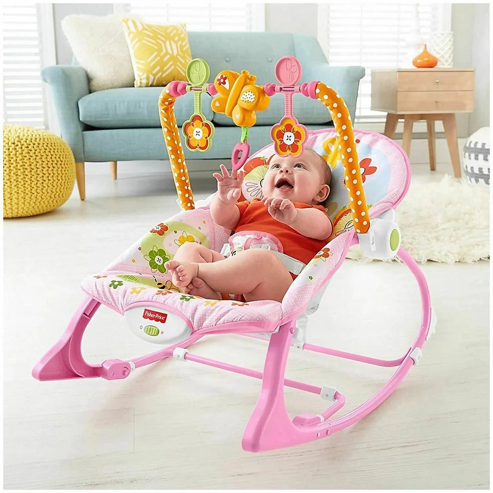 Baby Rocker – Infant to Toddler with Fold-Out Kickstand (0M+, 40 lbs / 18 kg) | Golu Baby