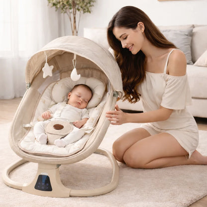 Kidilo 3-in-1 Deluxe Multi-Functional Electric Baby Swing & Bassinet |Golu Baby