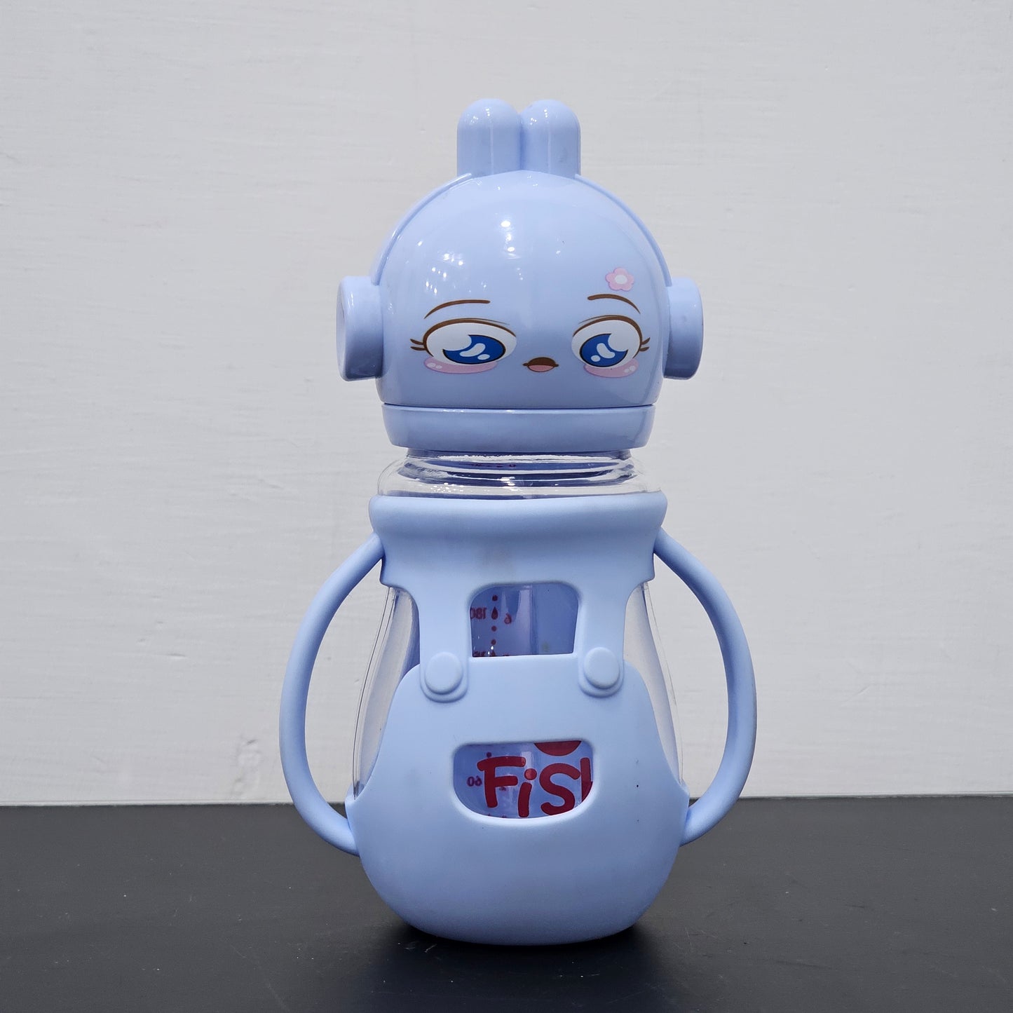 Baby Glass Feeder Blue 250ml – Safe, Durable & Stylish | Golu Baby