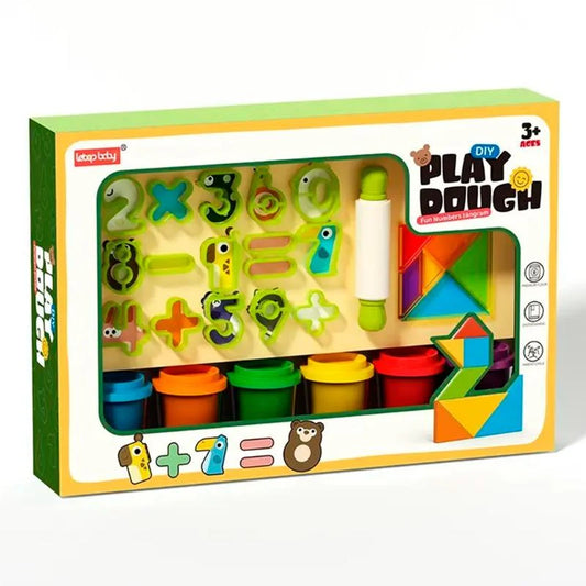 Fun Number Tangram Play Dough Set for Kids | Golu baby
