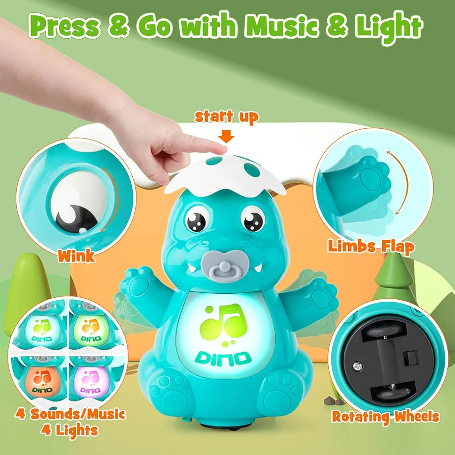 Tacobear Dinosaur Musical Light Toy – Fun, Lights & Music for Kids |Golu Baby