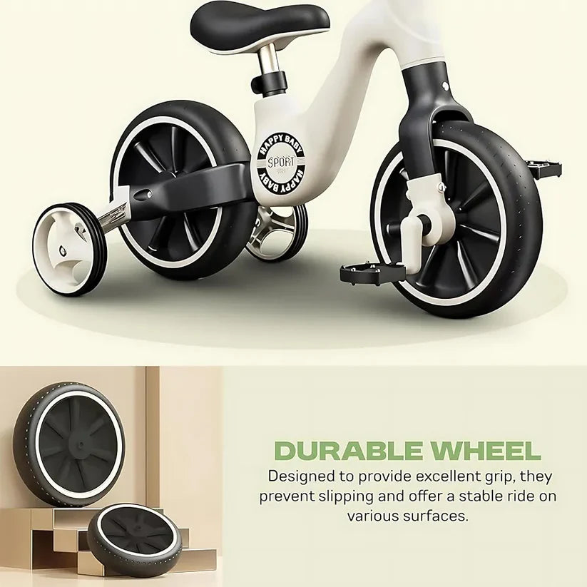 RideGlide 3-Wheel Balance Tricycle – Anti-Rollover Kids Sliding Bike