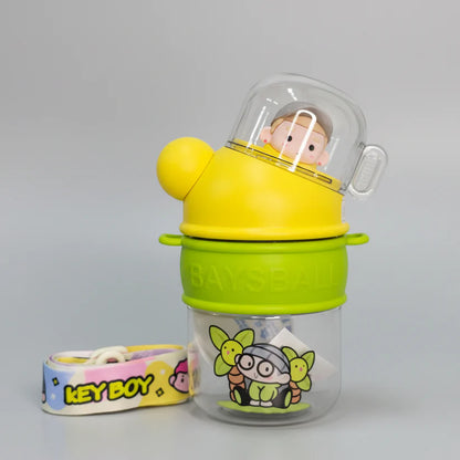 500ml Kids Water Bottle with Cup – Portable & Practical | Golu Baby