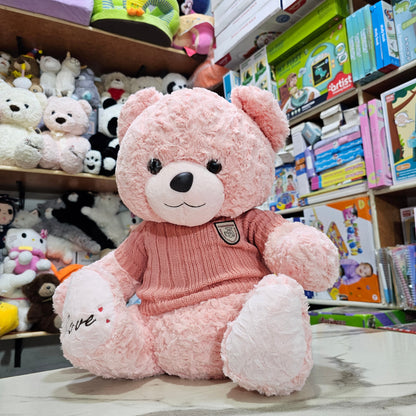 Sweater Bear – 50cm Pink Colour Soft Plush Toy | Golu Baby