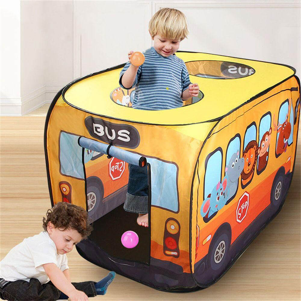 Bus Shape Kids Tent – Foldable Playhouse for Fun & Travel | Golu Baby