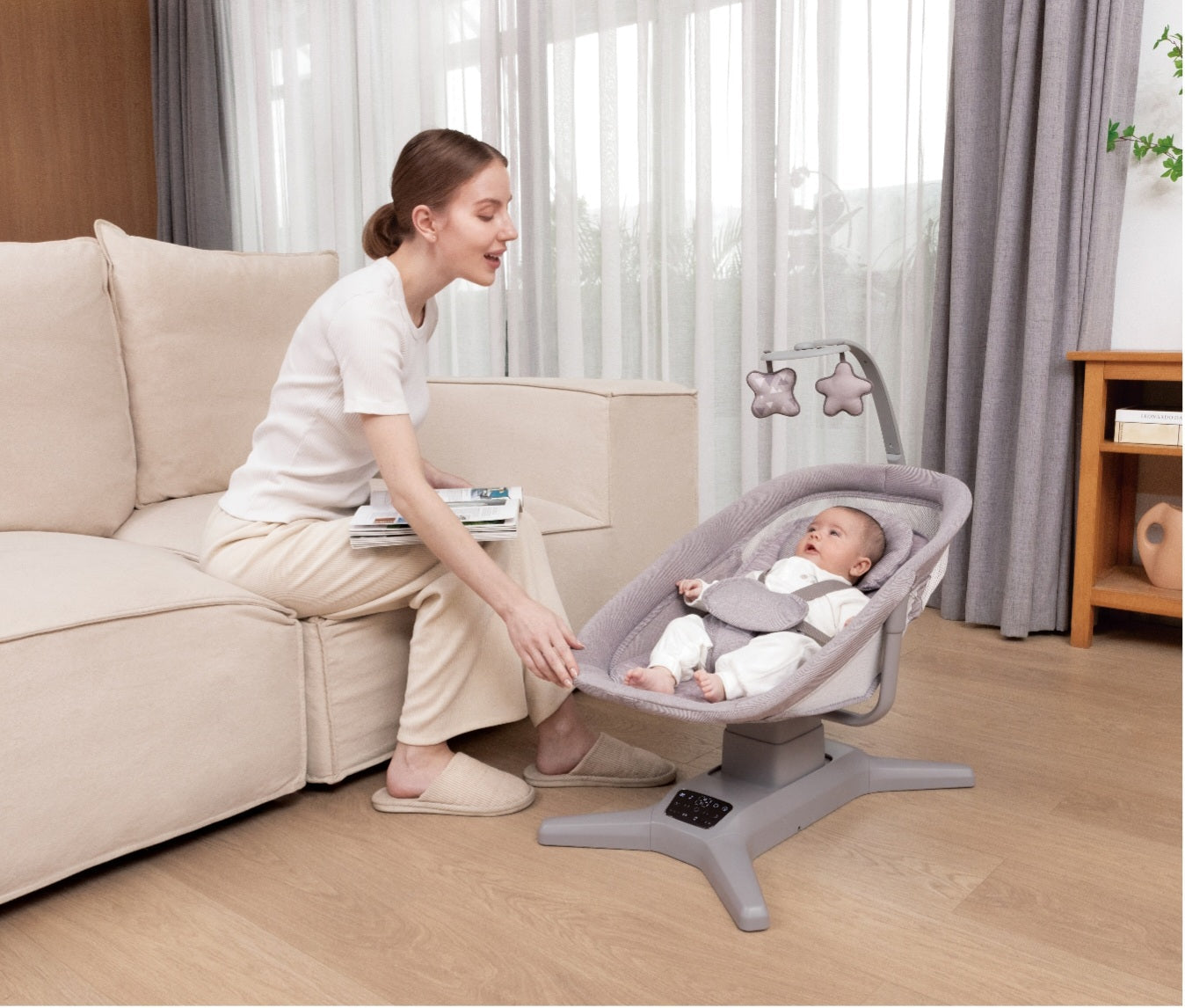 X Multi-Motion Baby Cradle – Smart Comfort for Your Baby | Golu Baby