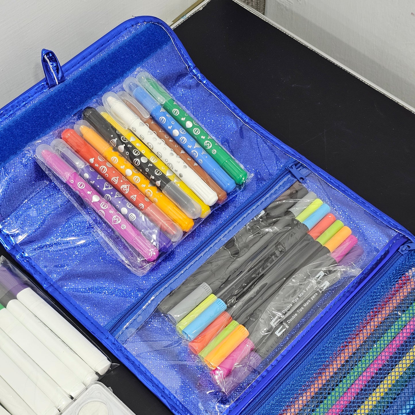 ✨ 125 Pcs Colour Kit Glitter Bag – Sparkle & Create Anywhere! | Golu Baby