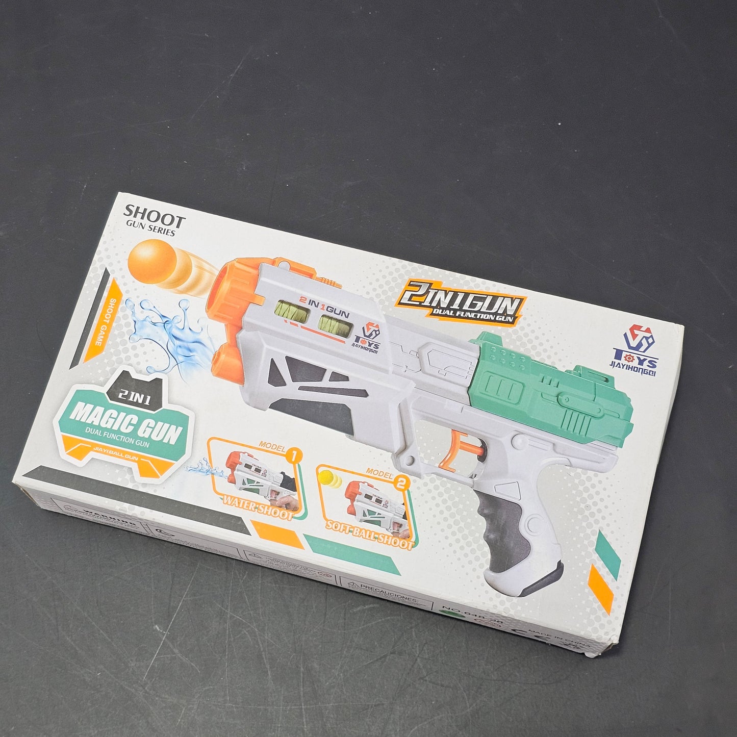 2-in-1 Magic Gun – Dual Function Water & Soft Ball Shooter for Kids | Golu Baby