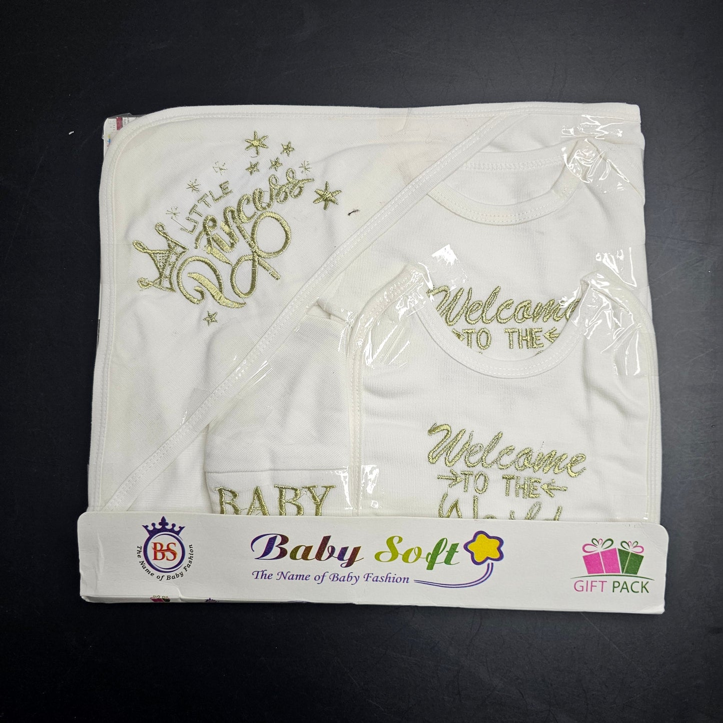 Welcome to the World Baby Dress Set – Newborn Baby Clothes | Golu Baby