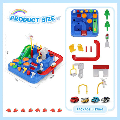 Car Adventure Track Set – Battery-Free Educational Fun - Golu Baby