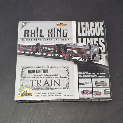 Rail King Intelligent Classic Train Set – 13 Pcs Track & Train Playset | Golu Baby