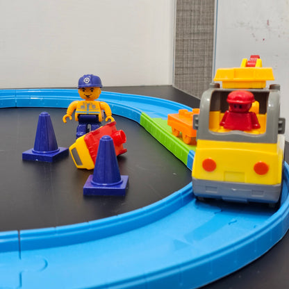 Block Track Play Train Set | Build, Connect & Play Adventure for Kids - Golu Baby