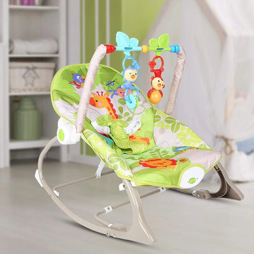 Baby Rocker – Infant to Toddler with Fold-Out Kickstand (0M+, 40 lbs / 18 kg) | Golu Baby