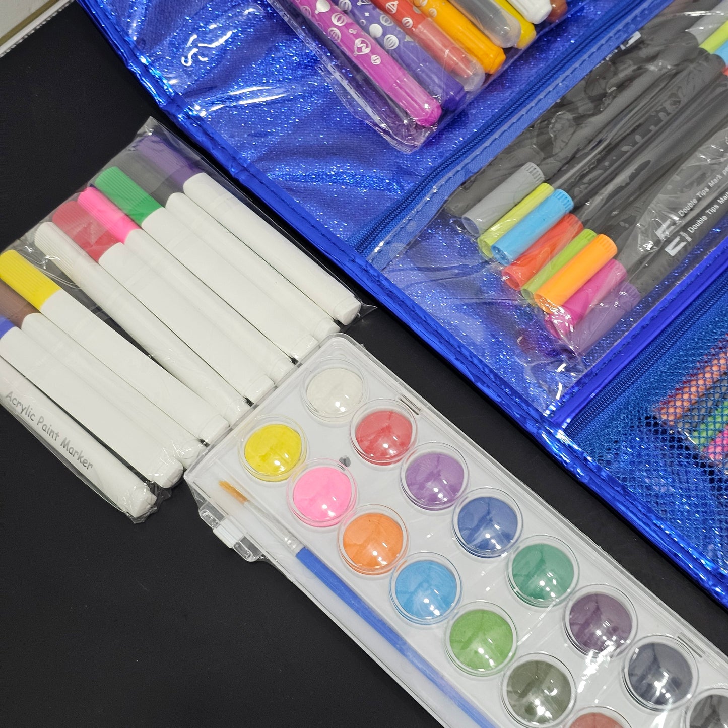 ✨ 125 Pcs Colour Kit Glitter Bag – Sparkle & Create Anywhere! | Golu Baby