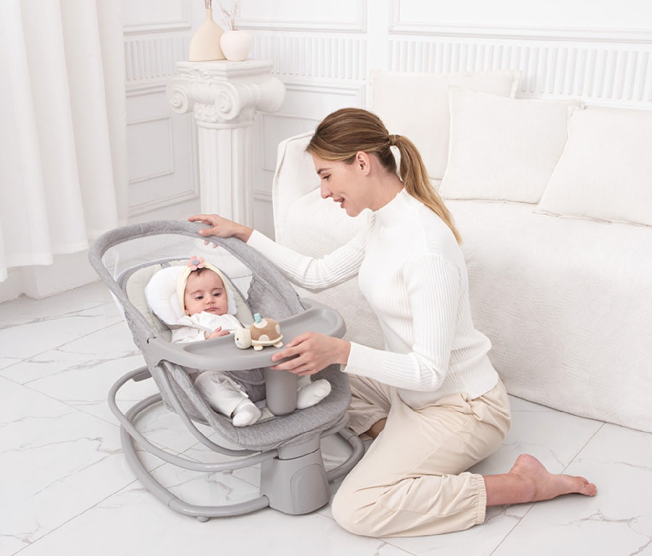 MASTELA 4-in-1 Multi-Functional Fold-Up Bassinet | Golu Baby