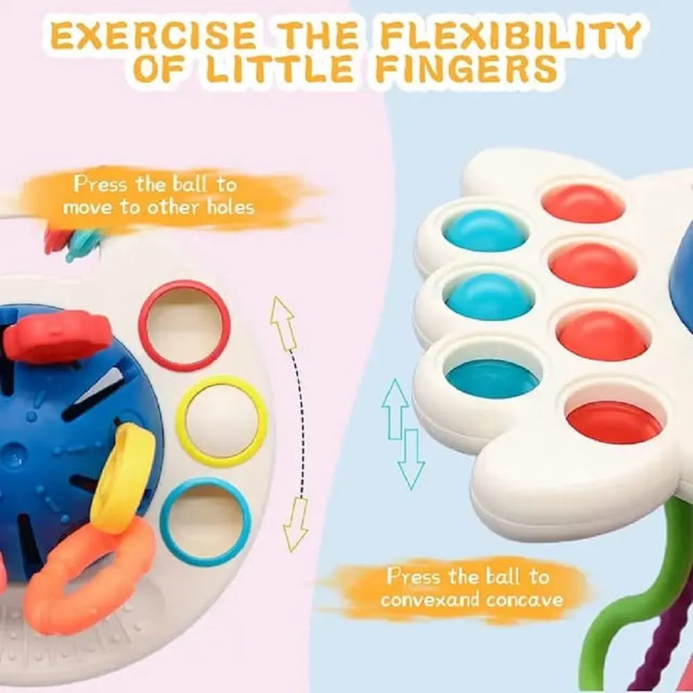 Pull String Toy – Colorful & Adorable Fine Motor Skills Toy | Golu Baby