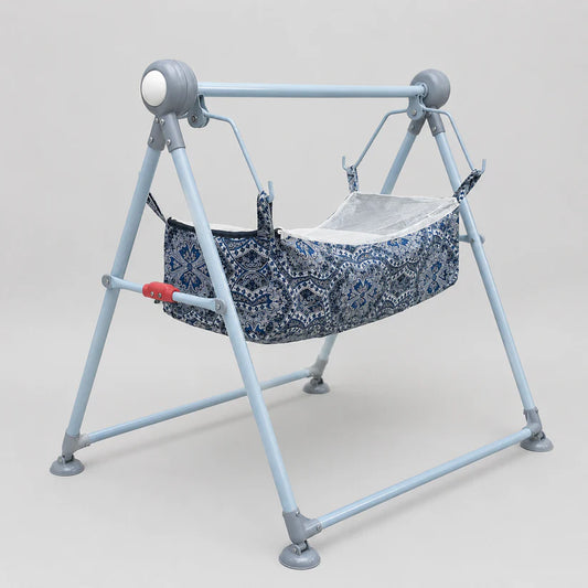 Penguin Comfort Kids Metal Swing – Foldable Baby Swing with Washable Seat