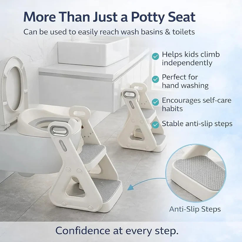 Mama Baba 2-in-1 Baby Potty Trainer – Adjustable Soft Seat with Stand