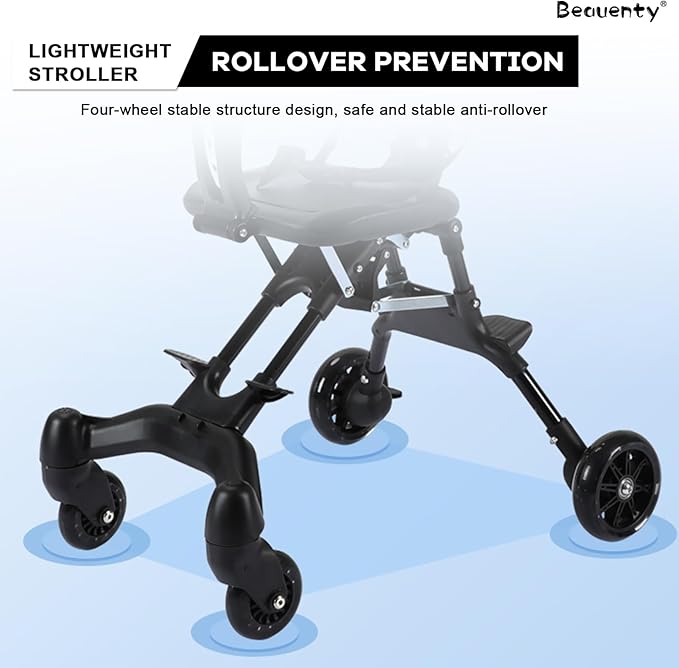 Two-Way Push Compact Baby Stroller – Lightweight & Anti-Rollover Design | Golu Baby