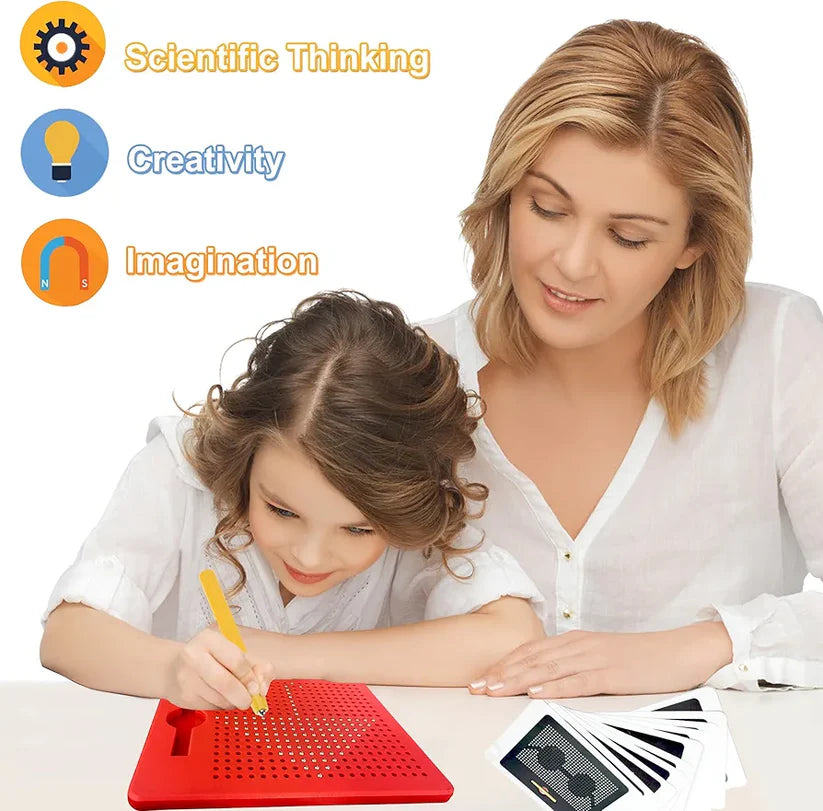 Magnetic Board with 10 Cards & Stylus Pen | Golu Baby