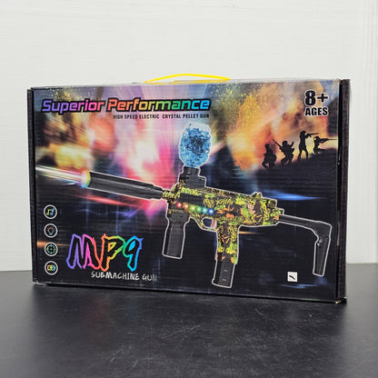 Superior Performance High-Speed Electric Crystal Pellet Gun MP9 Submachine Gun –Golu Baby