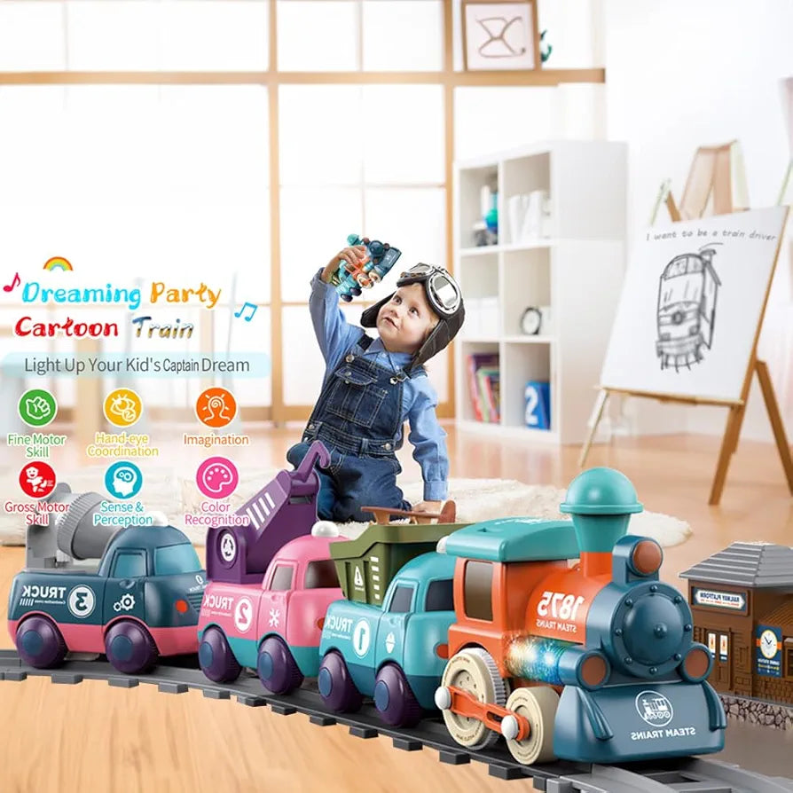 Rail Train Toy Set – Musical Educational Train with Lights | Golu Baby