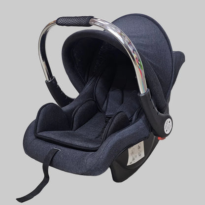 Baby Carry Cot with Soft Mattress – Steel Handle, Canopy & Safety Belt | GOLU BABY