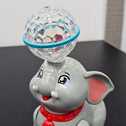 Cute Elephant 360° Rotating Toy – Musical & Light Fun for Kids | Golu Baby