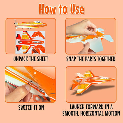 Military Aircraft Space Shuttle – With Flight Propellers & USB Charging | Golu Baby