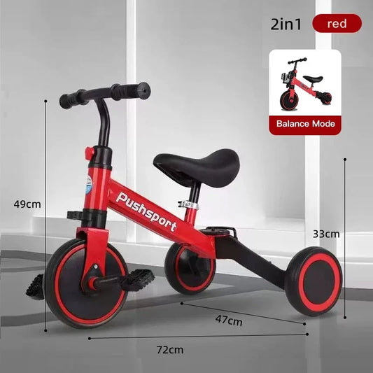 Twist & Ride 2-in-1 Push Car & Tricycle – Kids Ride-On | Golu Baby