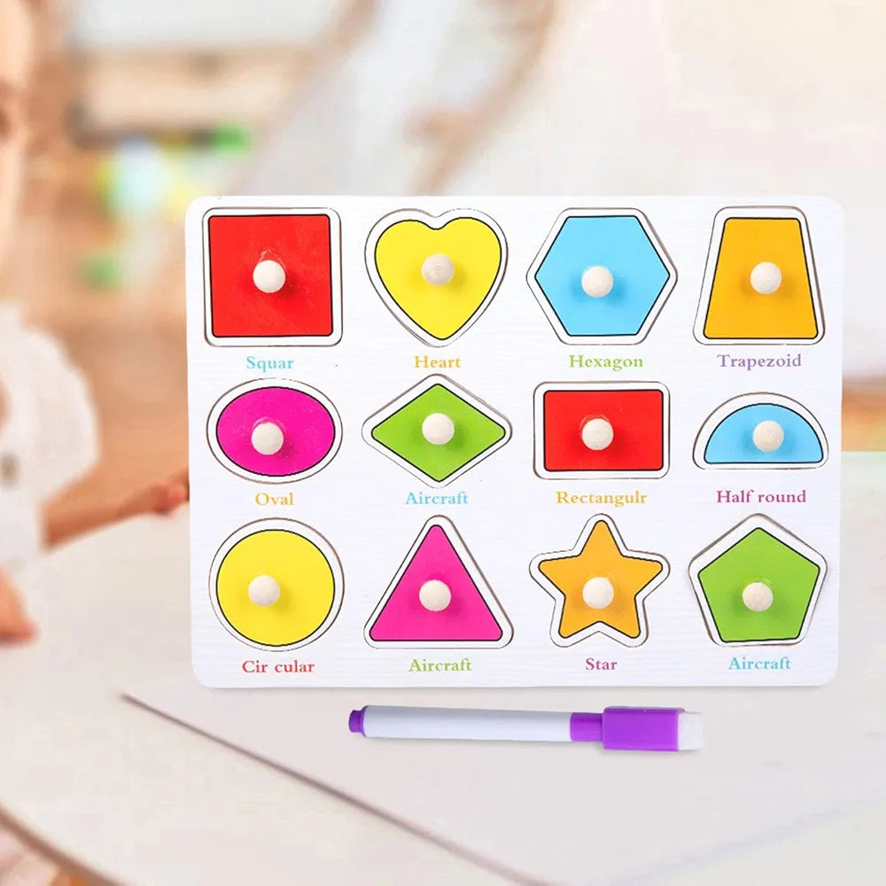 Wooden Nib with Writing Board – Reusable Educational Writing Toy | Golu Baby