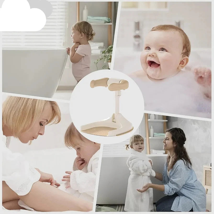 Baby Bath Stand with Adjustable 5 Levels – Foldable Infant Bath Shower Stand | Golu Baby
